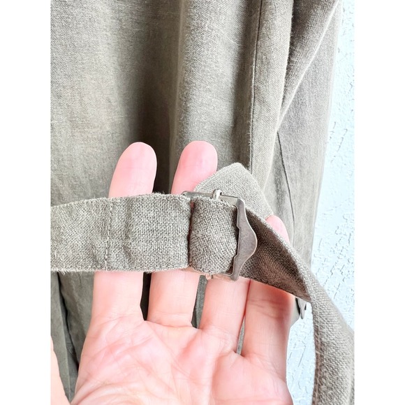 $500 Pas de calais paris 100% Linen Button Down Jacket Brown Women's Size Small - Picture 10 of 10